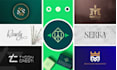 do professional modern minimalist line art, custom,  brand and badge logo design