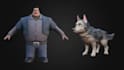 design 3d character model for game and animation
