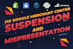 fix google merchant center suspension