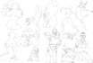 draw minimalist continuous line art within 5 hours