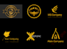 edit unique modern logo design and smart vintage