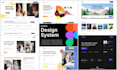 design website UI UX in figma with custom design system