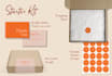 design feminine thank you cards and packaging