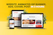 design animated gif banner, ads, cover, post in 3 hours or less