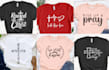 do christian typography t shirt design in just 1 day