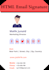 create email signature HTML, clickable HTML email signature