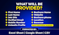 do targeted b2b lead generation, email list, phone number, provide valid email