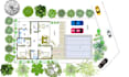 design 2d landscape design and site plan