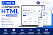 convert psd to responsive HTML using bootstrap or tailwind