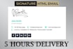 create professional clickable HTML email signature for outlook, gmail, etc
