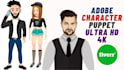 create, design and rigged adobe character animator puppet