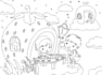 draw kids coloring book page