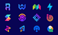 do modern tech apps crypto software saas website logo design