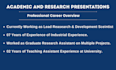 make scientific and research presentations