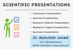 make scientific research presentations