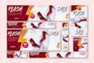 design premium web banners, website banner ads or header