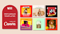 create editable canva templates for instagram post and stories