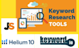 amazon SEO backend helium 10 search terms keyword research