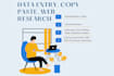 do data entry, copy paste, and web research