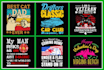 create bulk typography t shirt design merch by amazon