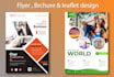 design luxury flyer, brochure and leaflet