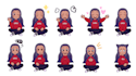 make cartoony animated icons