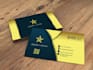 design a professional business card with a free qr code