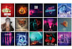 design modern and unique album cover art
