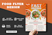 create flyer for sweet,fast,restaurant or your interest