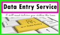 do my best in data entery job