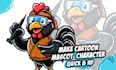 make cartoon mascot, logo gaming, and event quick