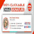 a professional HTML email signature