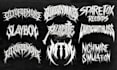 create grindcore black trash death metal band logo design