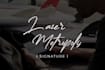 design clean name cursive, handwriting,signature style logo