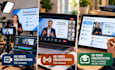 provide HD video presentation for training, webinar, elearning online course