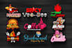 design restaurant, pizza, bbq, food logo, coffee,food truck and menu design