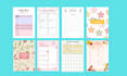design daily, monthly, yearly planner, journal, diary cover and interior for kdp
