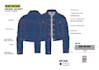 do outerwear hoodie jacket fashion design and  tech packs
