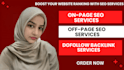 be onpage off page SEO expert and do guest post service