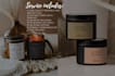 create minimalist and premium candle label and packaging designs