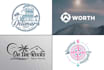 design travel agency, tourism, resort and adventure logo,