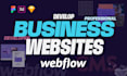 design or develop your webflow website and setup webflow cms