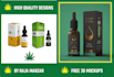 design cbd,  premium hemp, label and box package design