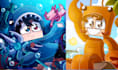 draw a cartoon minecraft profile picture