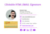 design a professional clickable email signature
