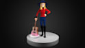 3d character product modeling and texturing