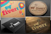 create 15 different photorealistic 3d logo mockups