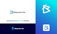 do modern tech crypto software website and saas app logo design