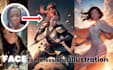 turn your face into anime or illustration with realistic ai
