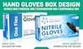 design hand gloves box and face mask box